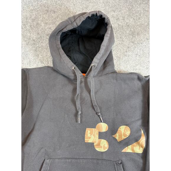 32 Brand Hoodie Mens Medium Gray Graphic Pullover Fleece Sweatshirt Streetwear - Picture 5 of 6
